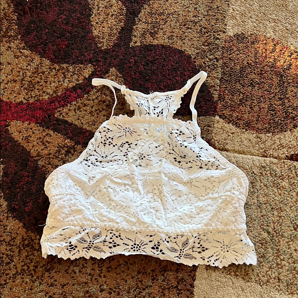 Aerie lace high neck bralette size S